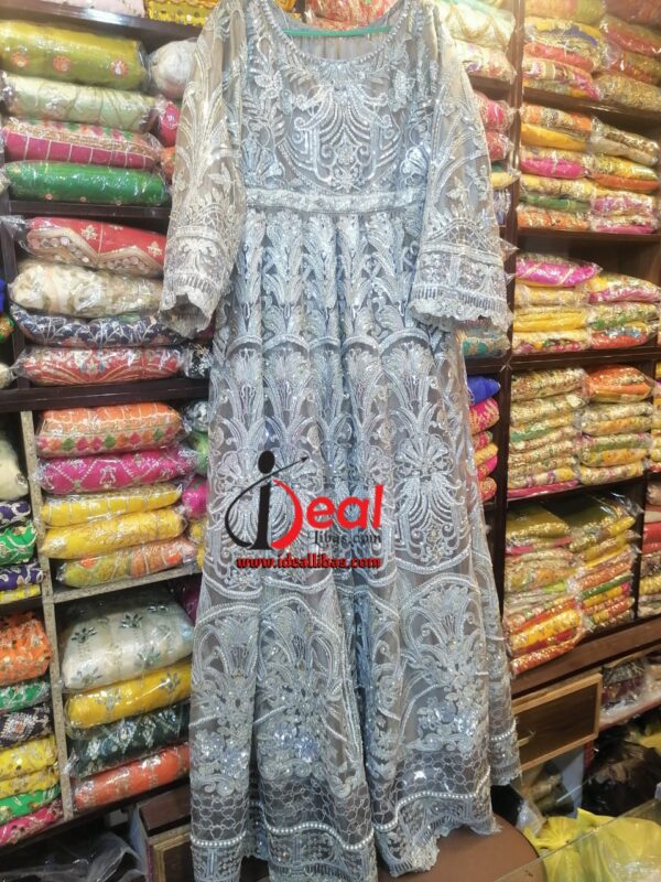 Customized Stitched Maxi 3p with capri & Dupatta four side Palta by Us